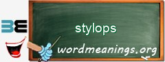 WordMeaning blackboard for stylops
